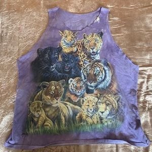 The mountain big cats tank top